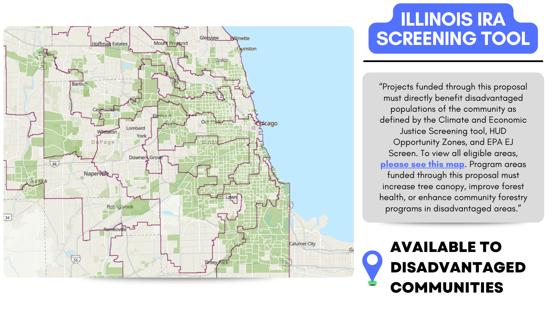 Illinois IRA Screening Tool Map Graphic